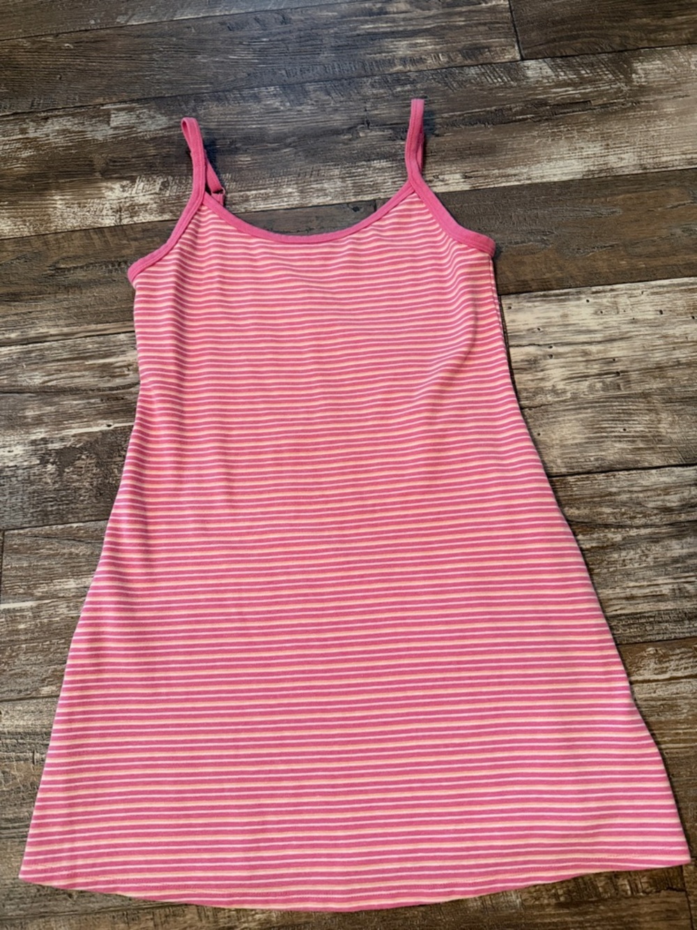 American Eagle Outfitters Pink and White Striped Tank Dress